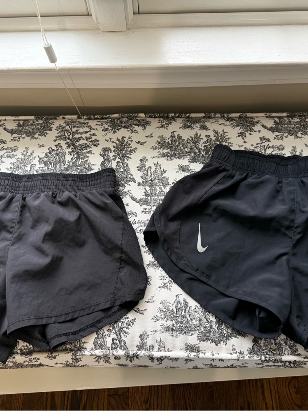 Nike Women's Black Athletic Shorts - Two-Pair Set